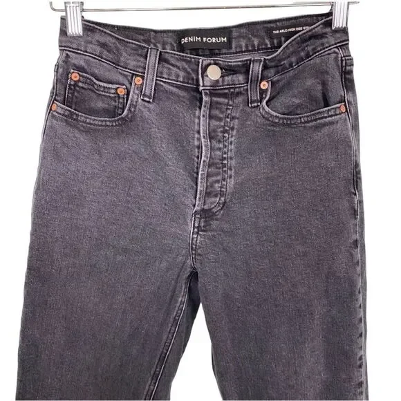 Aritzia Denim Forum Arlo High Rise Straight Leg Jeans 24 - Picture 10 of 15